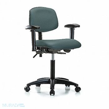 BLUE RIDGE ERGONOMICS Vinyl Chair Med Tilt AA Cast Blue, 342Y06