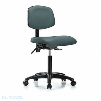 BLUE RIDGE ERGONOMICS Vinyl Chair Med Tilt Casters Blue, 343A84