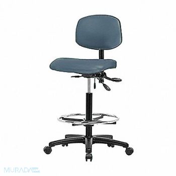 BLUE RIDGE ERGONOMICS Vinyl Chair High Tilt FR Cast Blue, 343P07