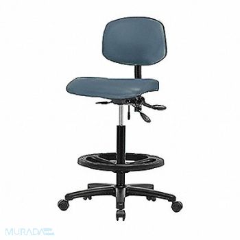 BLUE RIDGE ERGONOMICS Vinyl Chair High Tilt FR Cast Blue, 343P99