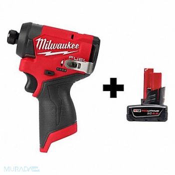 MILWAUKEE M12 FUEL 1/4 Hex Driver M12 XC4.0 Batt, 388TN4