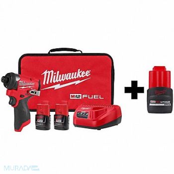 MILWAUKEE M12 FUEL Impact Drver M12 CP2.5 Battery, 388RX2