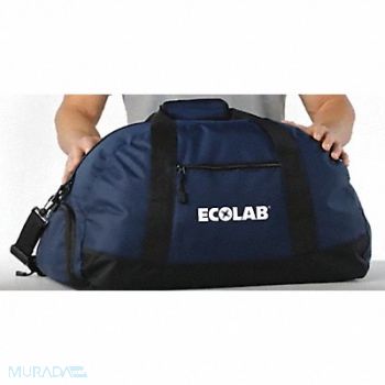 QUALITY RESOURCE GROUP Blue Duffle Bag with Ecolab Logo, 345KT9