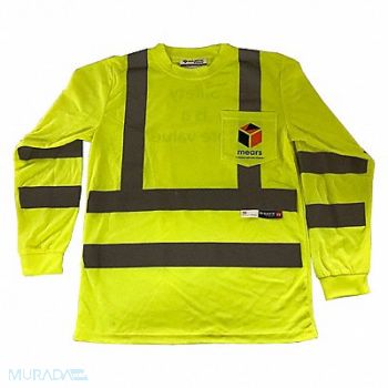 MAJESTIC GLOVE Long Sleeve HiViz Reflectve w/Mears logo, 347KK1