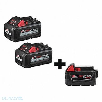 MILWAUKEE Battery Li-Ion 18V 6.0Ah, 349VH0