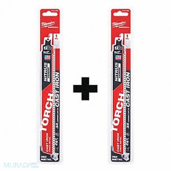 MILWAUKEE Reciprocating Saw Blade Set Thick Metal, 349VJ4