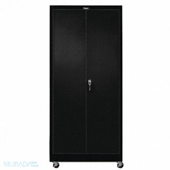 HALLOWELL K4836 Storage Cabinet 78 x36 x24 Black 4Shlv, 34A352