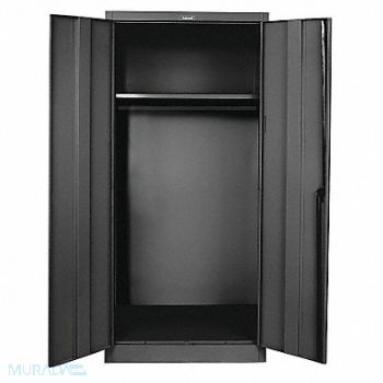HALLOWELL K3931 Storage Cabinet 78 x48 x24 Black 1Shlv, 34A412