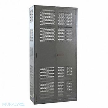 HALLOWELL Strg Cab 78 x48 x24 Charcoal 4Shlv, 34A494