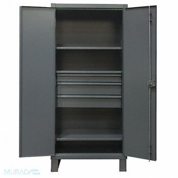 DURHAM MFG StrgCab Leg Gray 78 x 36 x 24, 34A949