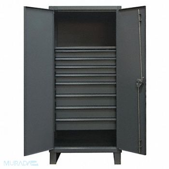 DURHAM MFG StrgCab Leg Gray 78 x 36 x 24, 34A952