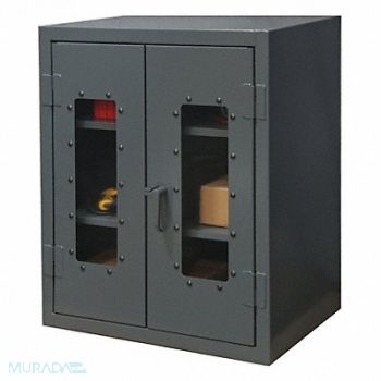 DURHAM MFG Storage Cabinet 42 x48 x24 Gray 2Shlv, 34A968