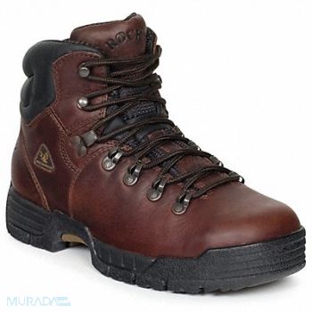 ROCKY 6 Work Boot 16 Medium Brown Plain PR, 34AA17