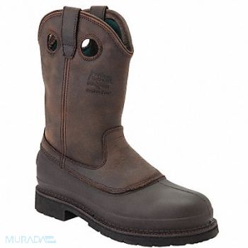 GEORGIA BOOT Wellington Boot 13 Medium Brown Plain PR, 34AA28