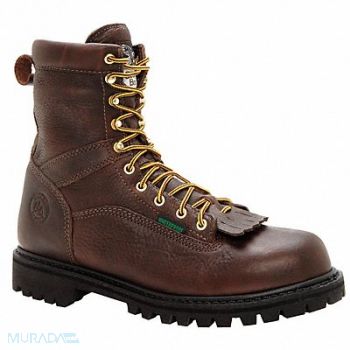 GEORGIA BOOT 8 Work Boot 9 Wide Brown Steel PR, 34AJ86