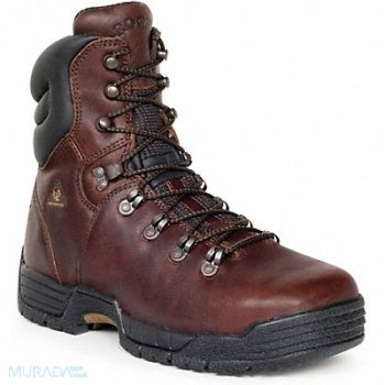 ROCKY 8 Work Boot 9 Wide Brown Steel PR, 34AD23