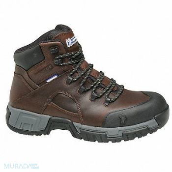 MICHELIN 6 Work Boot 9 Wide Brown Steel PR, 34AL94