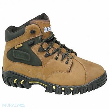 MICHELIN 6 Work Boot 9 Wide Brown Steel PR, 34AM38