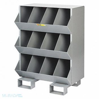 LITTLE GIANT Stationary Storge Bins 2400lb 12 Bins, 34AV05