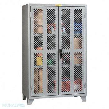LITTLE GIANT Storage Cabinet 78 x24 x48 Gray 2Shlv, 34AV35