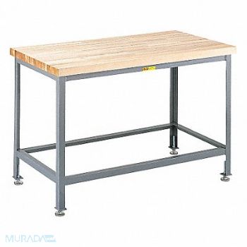 LITTLE GIANT Workbench Butcher Block 60 W 30 D, 34AV98