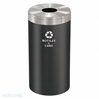 GLARO Recycling Container Black 23 gal., 34AW71