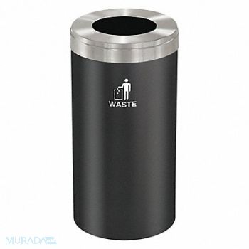 GLARO Recycling Container Black 23 gal., 34AW77