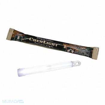 CHEMLIGHT BY CYALUME TECHNOLOGIES Lightstick White 8 hr 6 in L PK500, 34AZ31