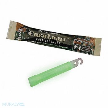 CHEMLIGHT BY CYALUME TECHNOLOGIES Lightstick Green 6 hr 4 in L PK100, 34AZ47