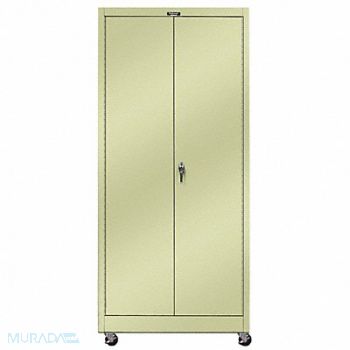 HALLOWELL Shelving Cabinet 72 H 48 W Tan, 34C133
