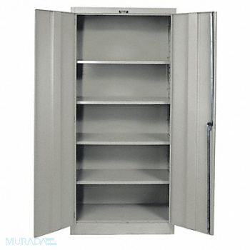 HALLOWELL Shelving Cabinet 72 H 36 W Gray, 34C225