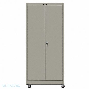 HALLOWELL Shelving Cabinet 72 H 48 W Gray, 34C254