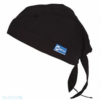 MILLER ELECTRIC Bandanna Black One Size Fits All Cotton, 34C353