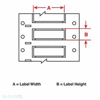 BRADY Wire Sleeve Use with Ribbon 356190 Black, 34CF70