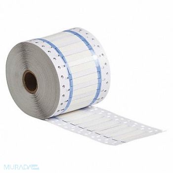 BRADY Wire Sleeve White 2in.Wx 0.34in.H, 34CG40