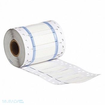 BRADY Wire Sleeve White 2in.Wx 0.65in.H, 34CG43