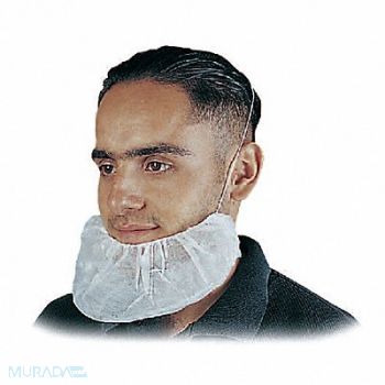 GRAINGER APPROVED Beard Cover Universal Black PK1000, 34CL50