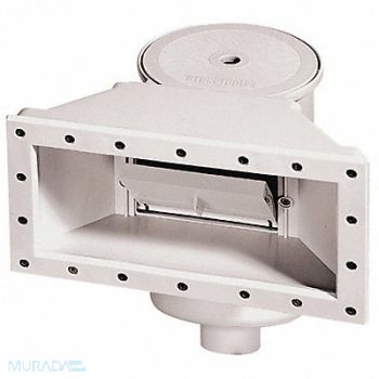 BLUE WAVE PRODUCTS Widemouth Skimmer/Return Resin White, 34CR78