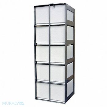 COREPOINT SCIENTIFIC Inventory Rack Holds 5 Boxes SS, 34CT76