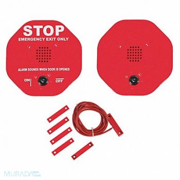 SAFETY TECHNOLOGY INTERNATIONAL Exit Door Alarm 105dB 9VDC Power Source, 34D091