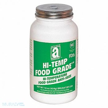 ANTI-SEIZE TECHNOLOGY Food Grade Anti-Seize 16 oz BrshTp Cn, 34D506