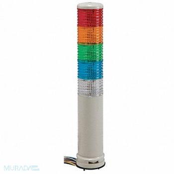 SCHNEIDER ELECTRIC Tower Light Red Orange Green Blue Clear, 34D613