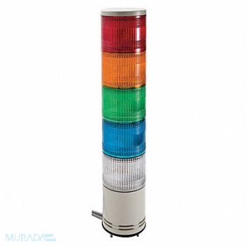 SCHNEIDER ELECTRIC Tower Light Red Orange Green Blue Clear, 34D623