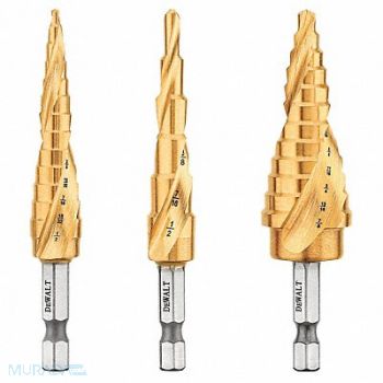 DEWALT Impact Step Drill Bit Set 1/8-7/8 3 pc., 34D734
