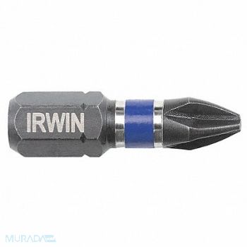 IRWIN Insert Bit Stl SAE Metric #1 1/4 PK20, 55KJ12