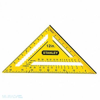 STANLEY Square ABS Yellow 12 In Graduations 8ths, 34F828