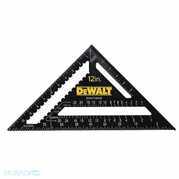 DEWALT Square Alum Black 12 In Graduations 8ths, 34F830