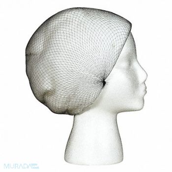 CELLUCAP Hairnet L 26-1/2in dia Nylon Black PK144, 34FZ71