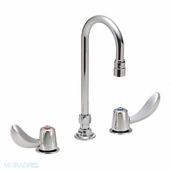 DELTA Two Handle 8In Below Deck-Mount Faucet, 34G001