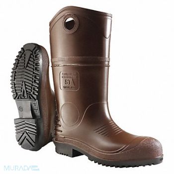 DUNLOP Rubber Boot Men s 16 Knee Brown PR, 34GA38